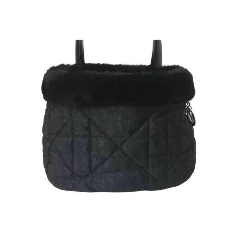Christian Dior handbag Trotter mink black nylon - Picture 2 of 8